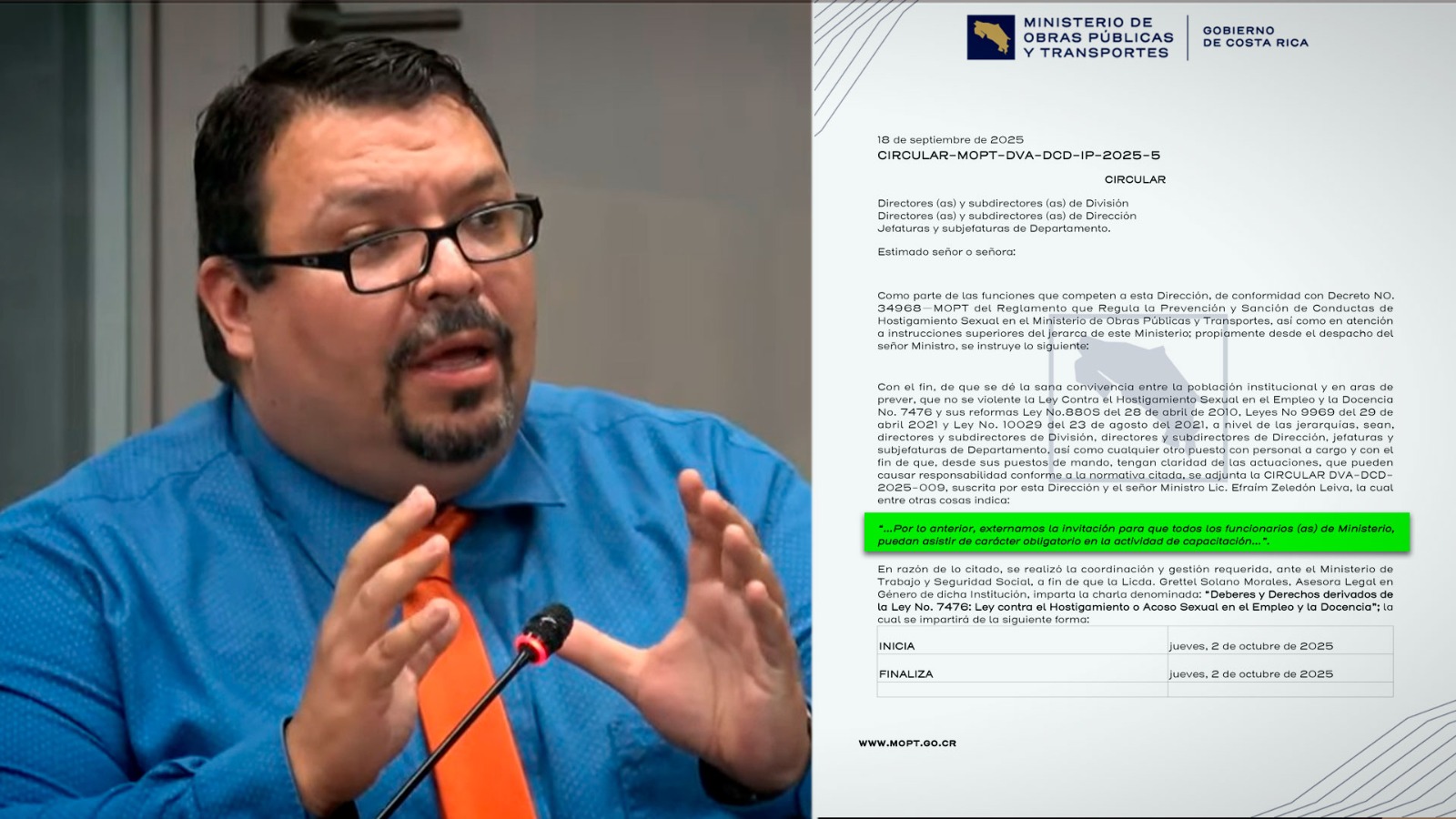 Verny-Jimenez-MOPT-charla-hostigamiento-sexual